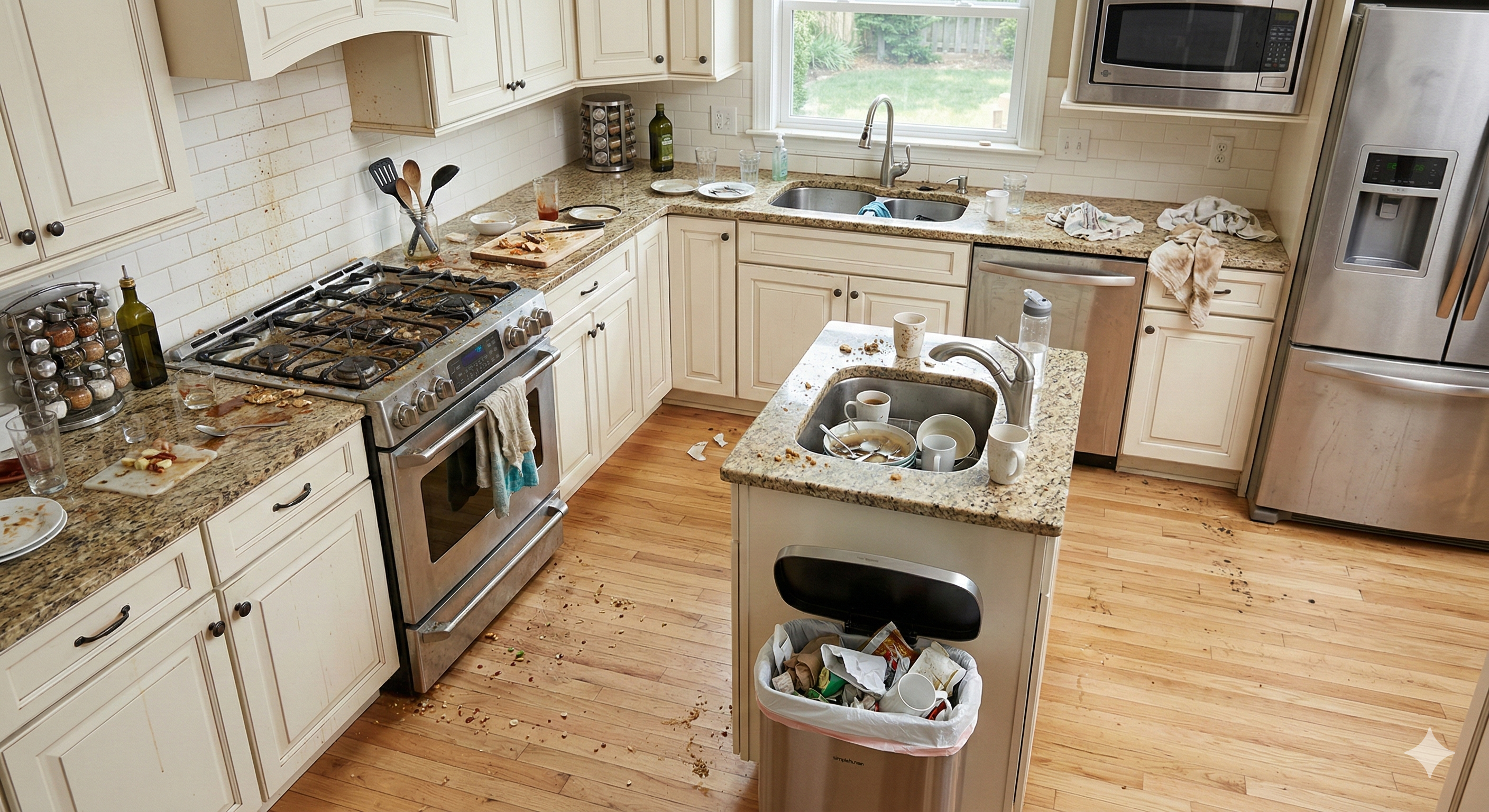 Kitchen Before Cleaning